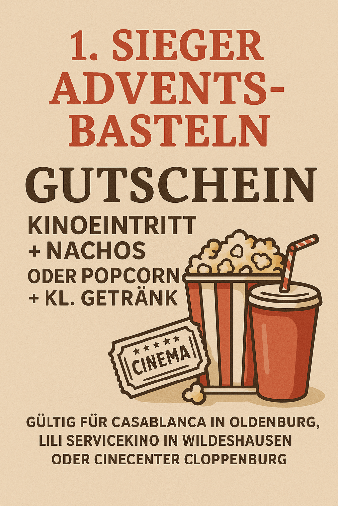 1. Sieger Kinogutschein