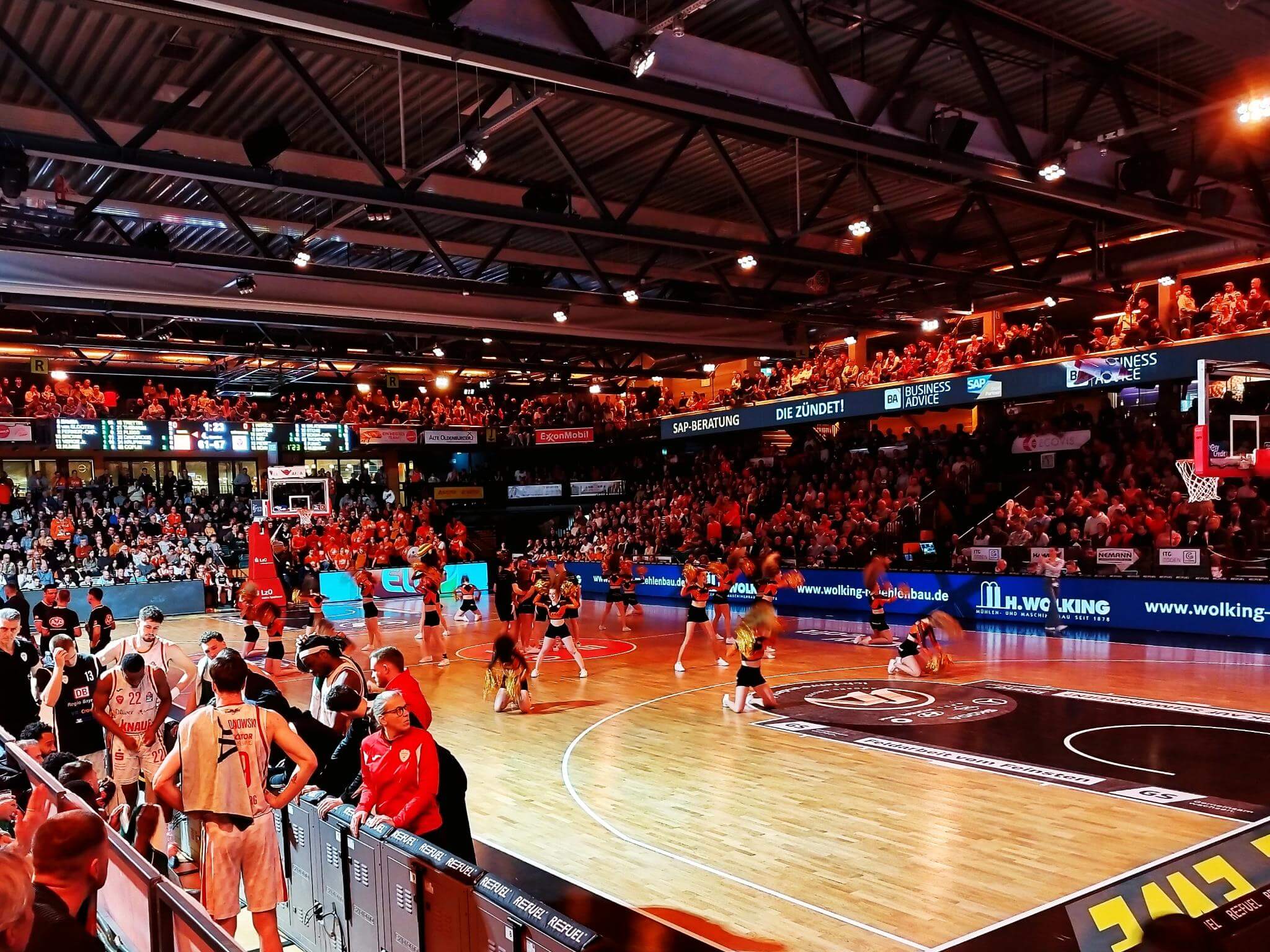 Cheerleaders im Einsatz